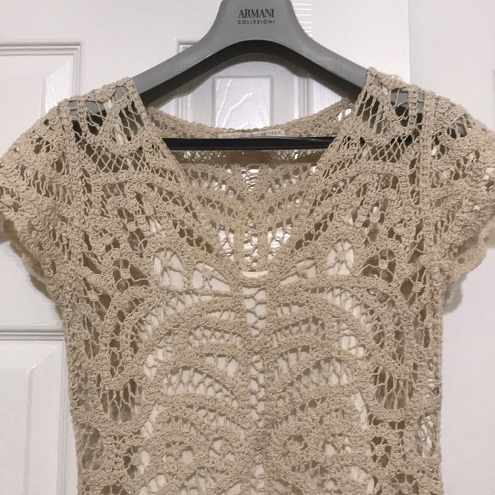NWOT Boston Proper crochet Resort Dress  small 👗 - Picture 3 of 9
